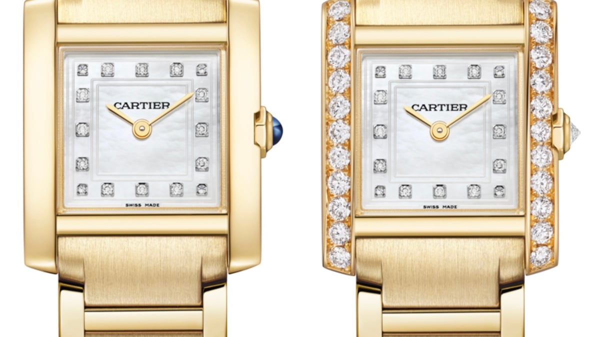 カルティエ「タンク フランセーズ」日本限定モデル ダイヤルに