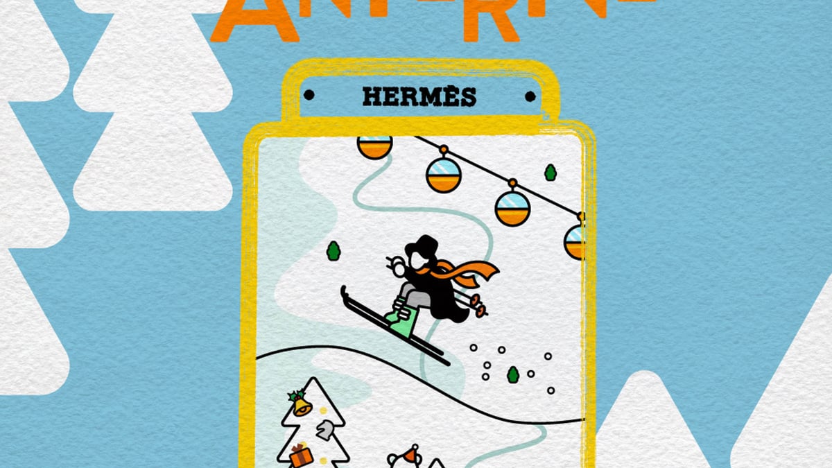 エルメスからホリデー仕様のデジタルメッセンジャーが登場 銀座で