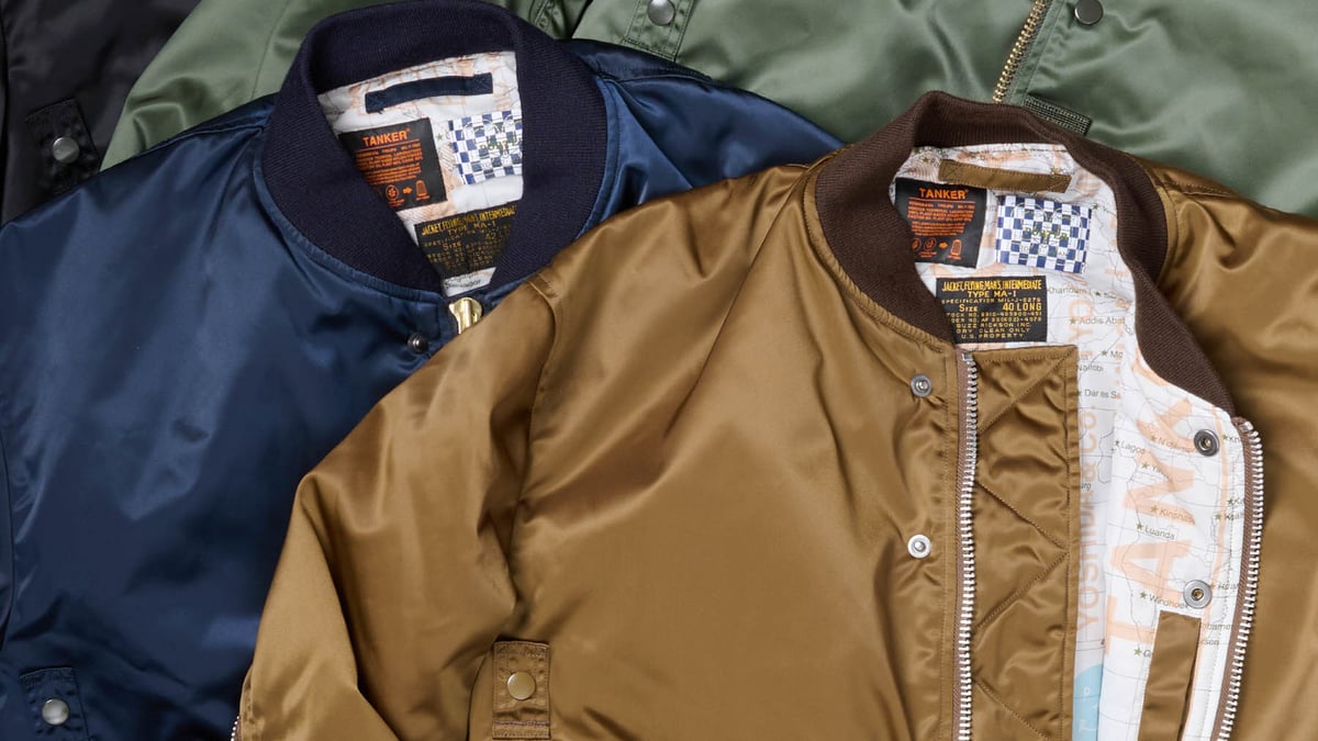 ポーター × バズリクソンズ MA-1に「タンカー」のナイロンを用いた限定