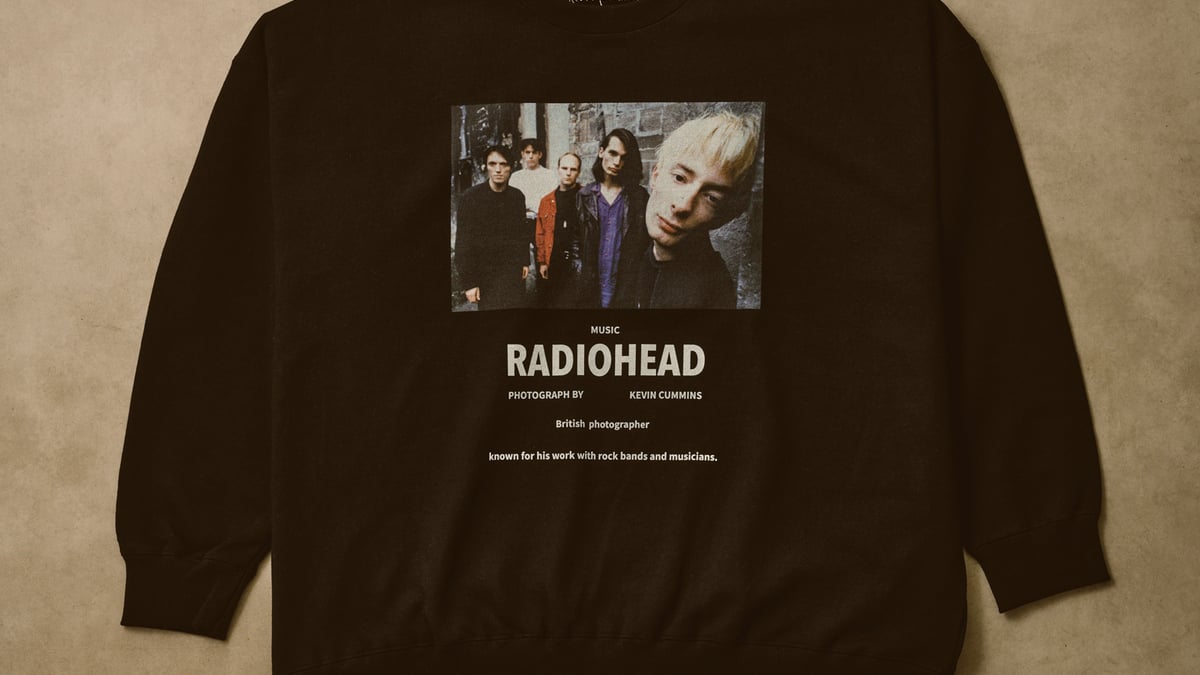 レディオヘッド」のアーカイヴフォトがTシャツに ジャーナル