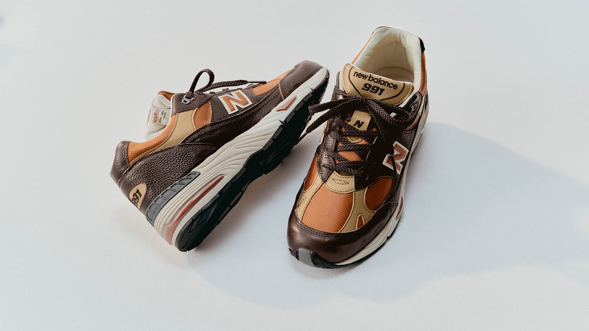 ニューバランス、植物由来タンニンレザーを使用した「Made in UK 991v1