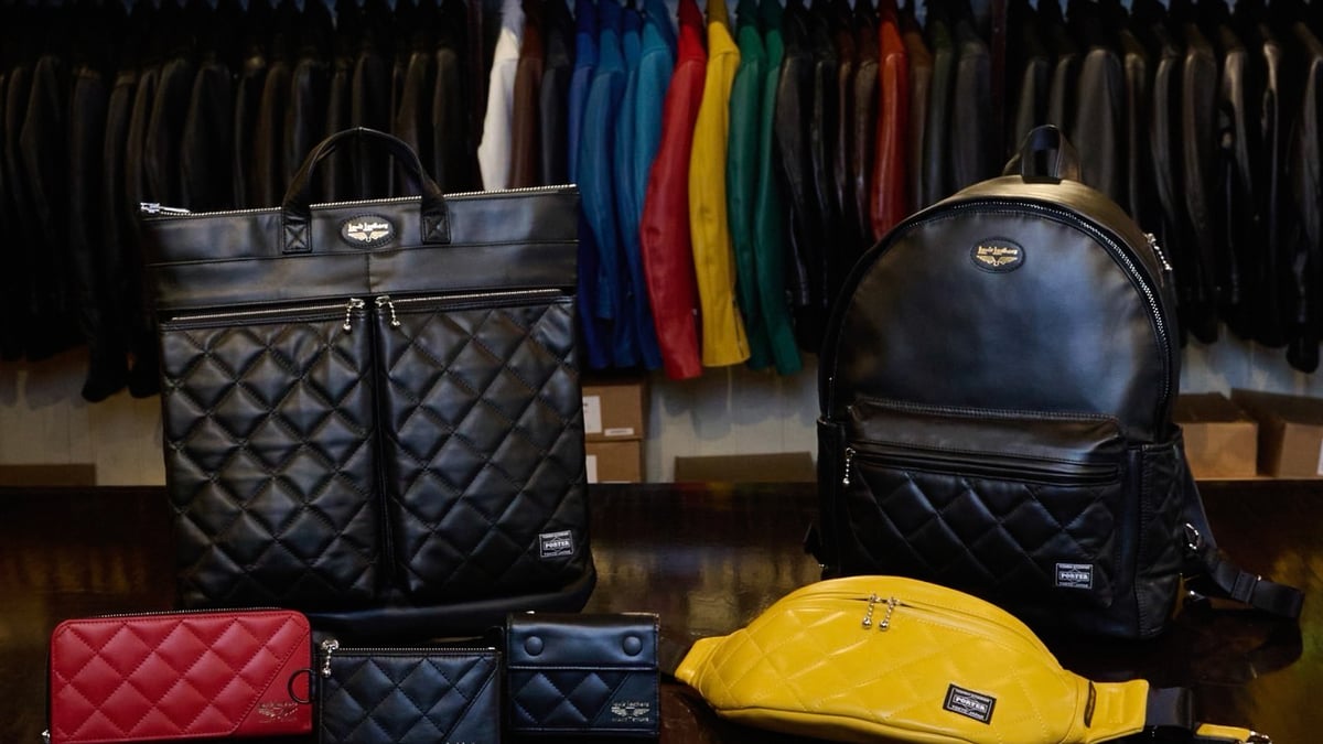 Lewis Leathers ボディバッグ PORTER 90周年限定　黒 吉田カバン」90周年記念 ルイスレザーズとコラボしたバッグやレザー