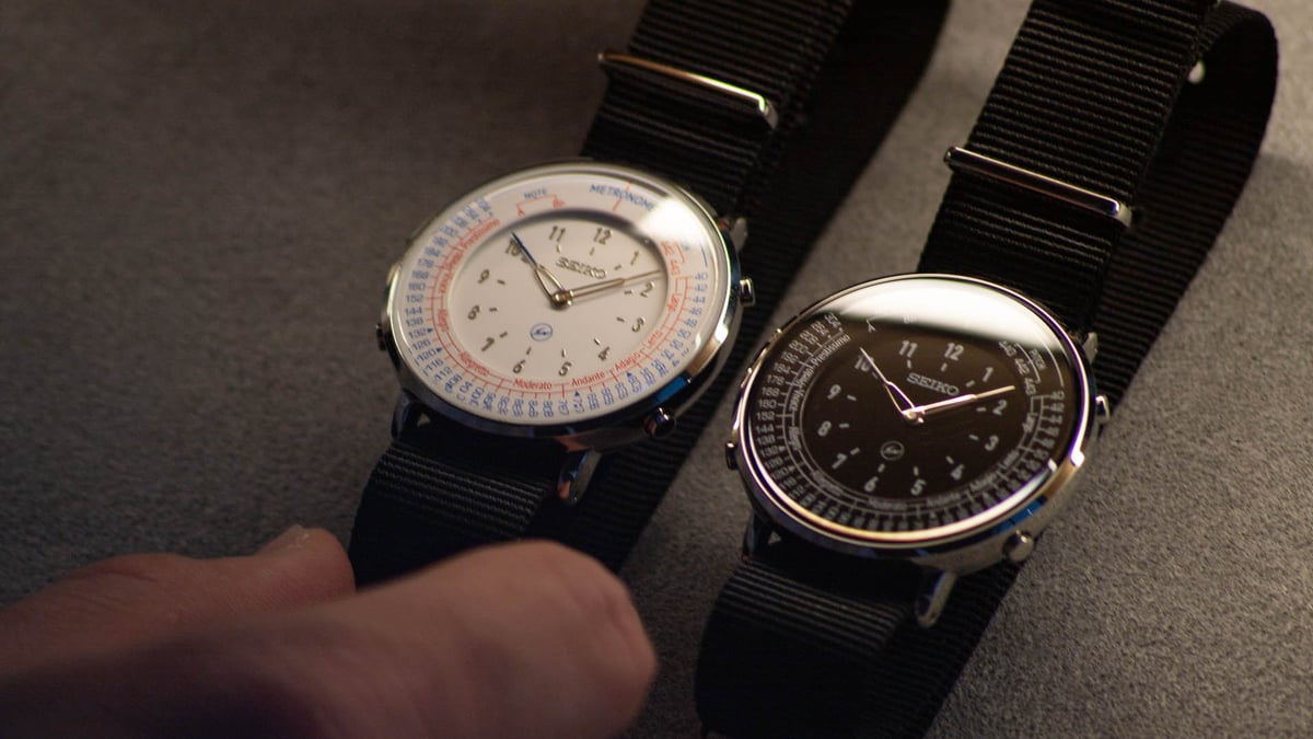 V.A. × セイコー × フラグメント ロゴをあしらった限定メトロノーム