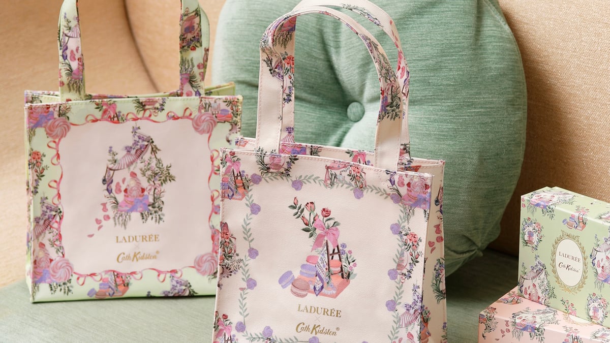 キャス キッドソン×ラデュレ マカロンや草花をデザインしたポーチなど発売