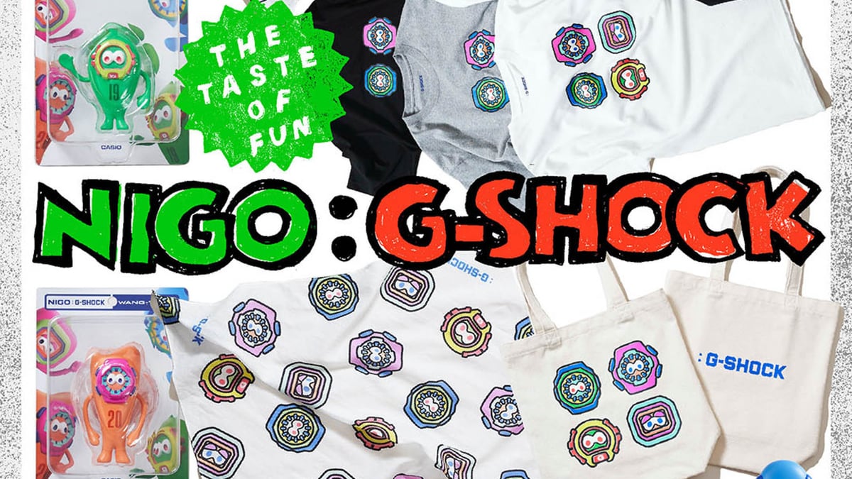 NIGO®による「Gショック」オリジナルキャラクターのグッズ発売