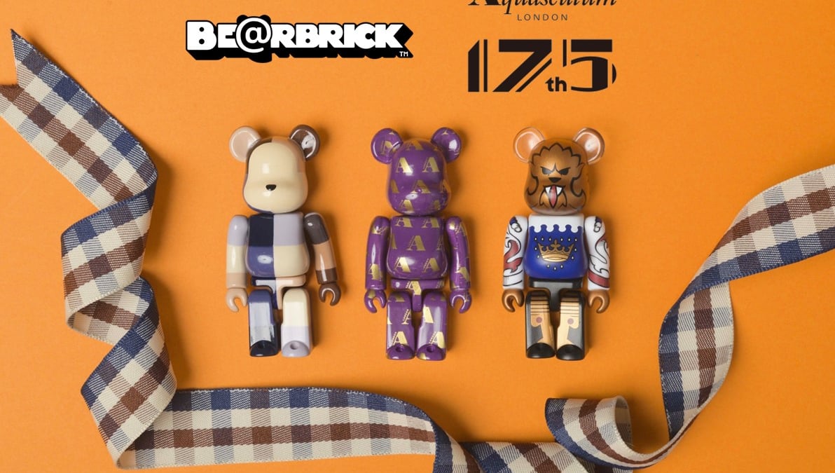 アクアスキュータム × ベアブリック 175周年記念コレクションを発売