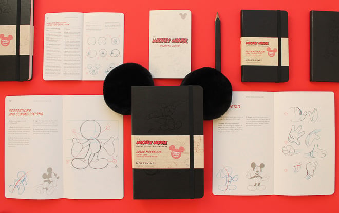 Mickey Mouse 限定版 Moleskine ノート　３種セット モレスキンから限定版ミッキーマウスのノートブック