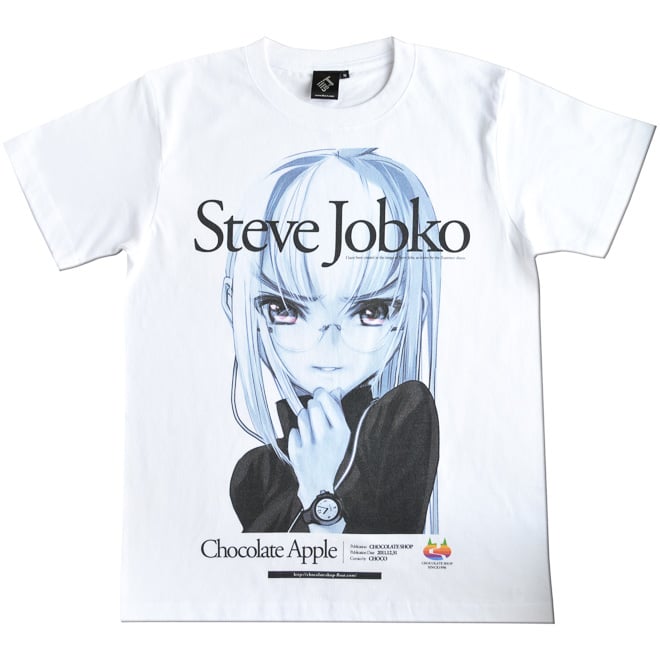 ジョブズを美少女化した「スティーブ・ジョブ子」Tシャツの再販スタート