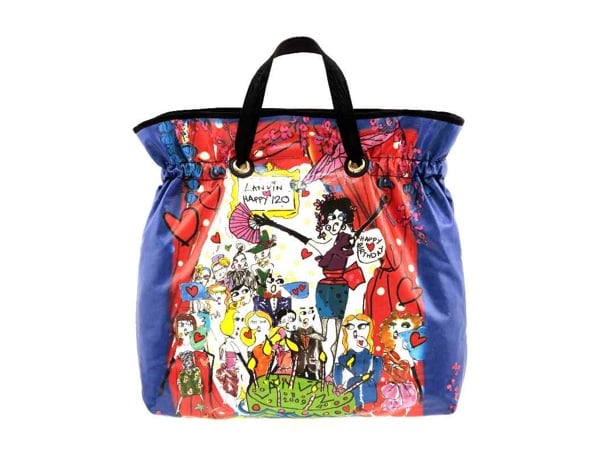 ヴィンテージLANVIN PARIS キルト大型バッグ アルベールエルバス期 lanvin_120th_bag.jpg
