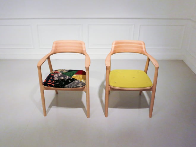 深澤直人とミナペルホネンの「ふしとカケラ」アームチェア発表