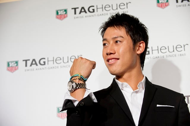 テニスプレーヤー錦織圭、高級時計タグホイヤーとパートナーシップ契約