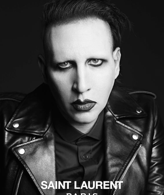 サンローラン 広告にマリリン・マンソン起用
