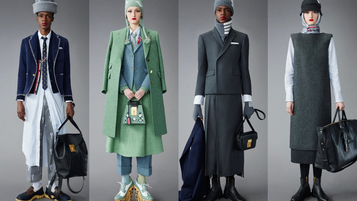 極美品 トムブラウン ヘリンボーン ツイード ダブル ピーコート