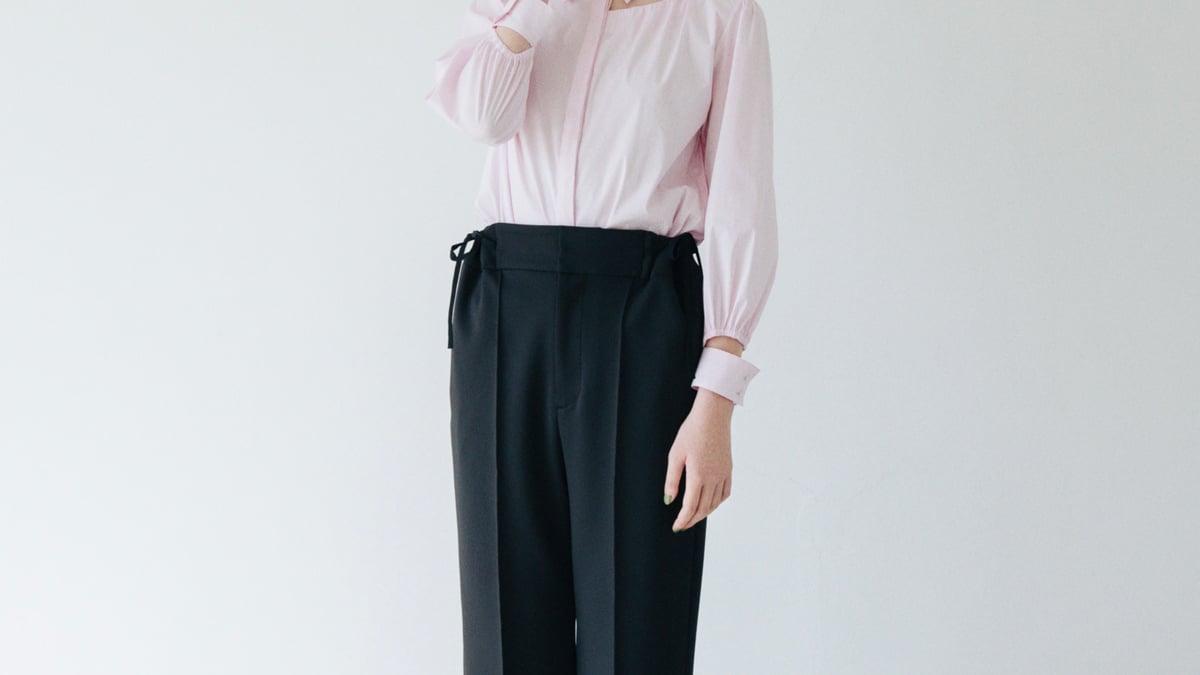 ritsuko karita 黒　シアー　Tシャツ　アシンメトリー　リツコカリタ ritsukokarita-2020-21aw-top-