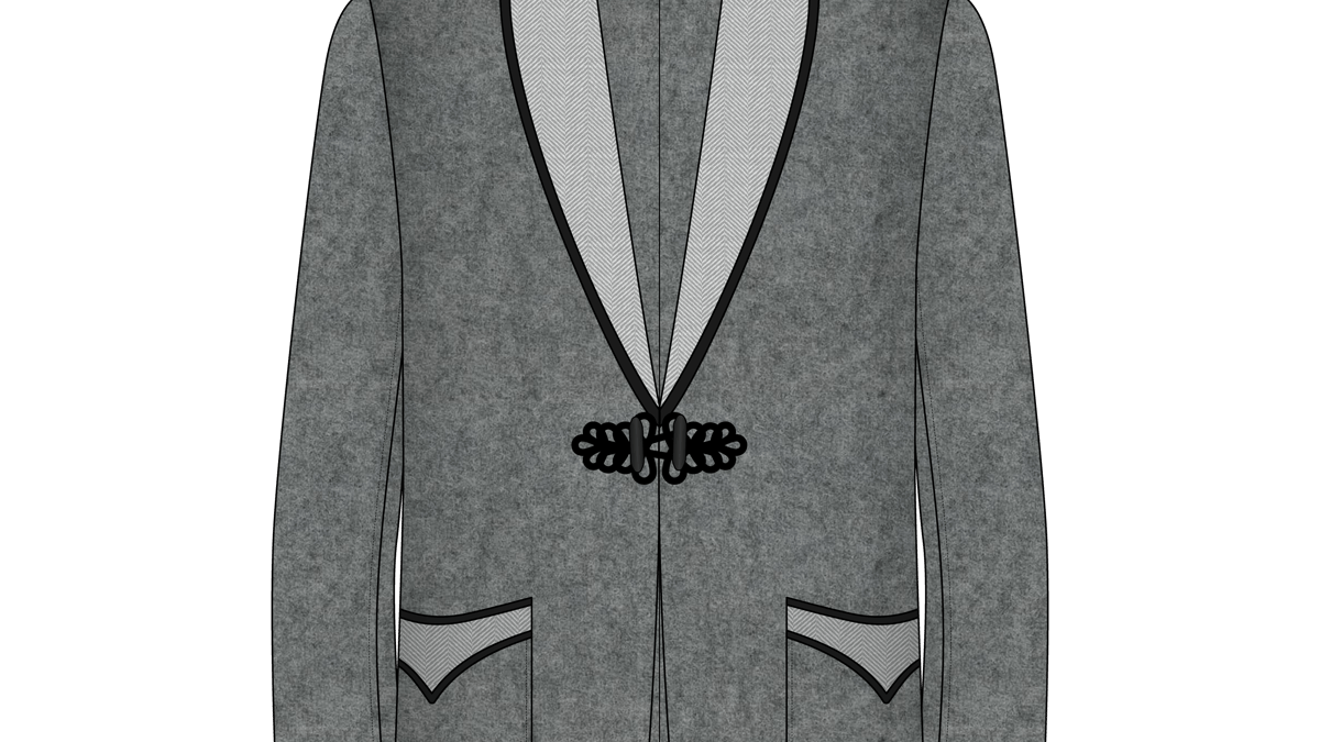 スモーキングジャケットとは？イラスト付きで解説