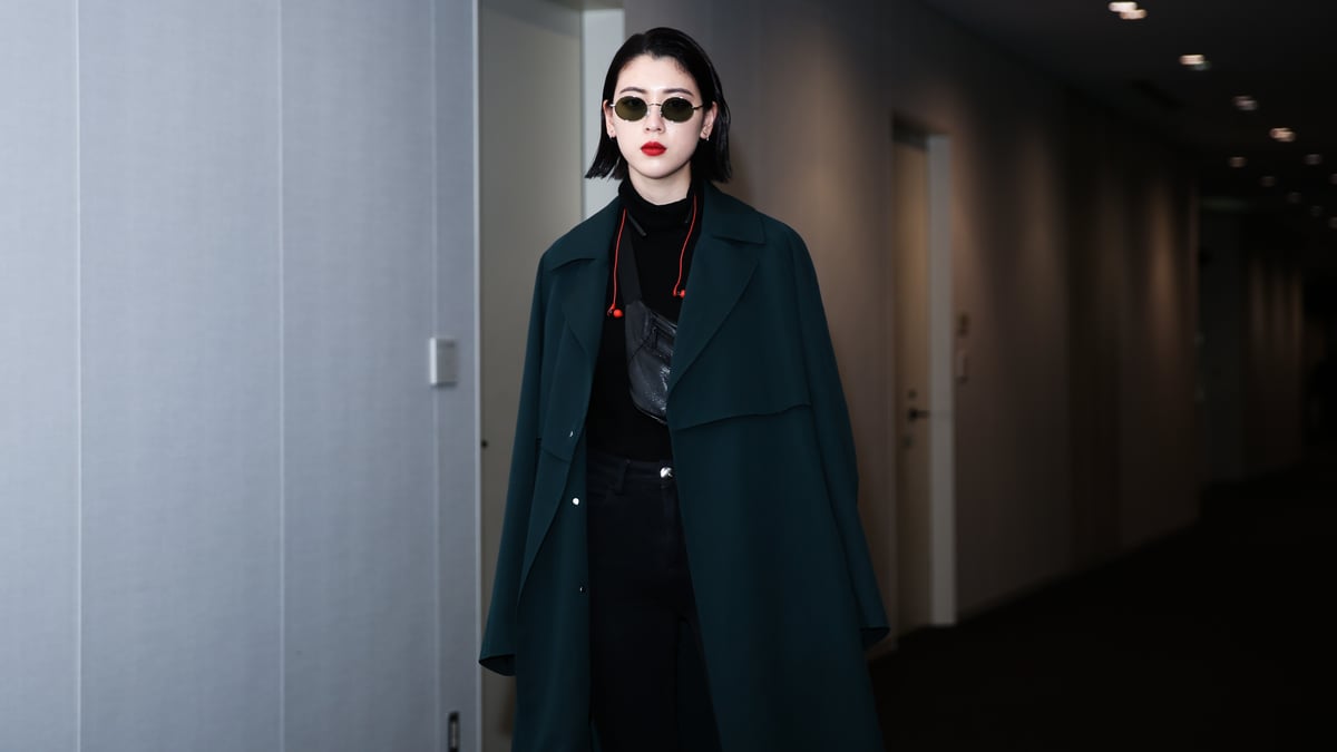アイレネ FUR HOODED LEATHER JACKET 三吉彩花 着用 レディース
