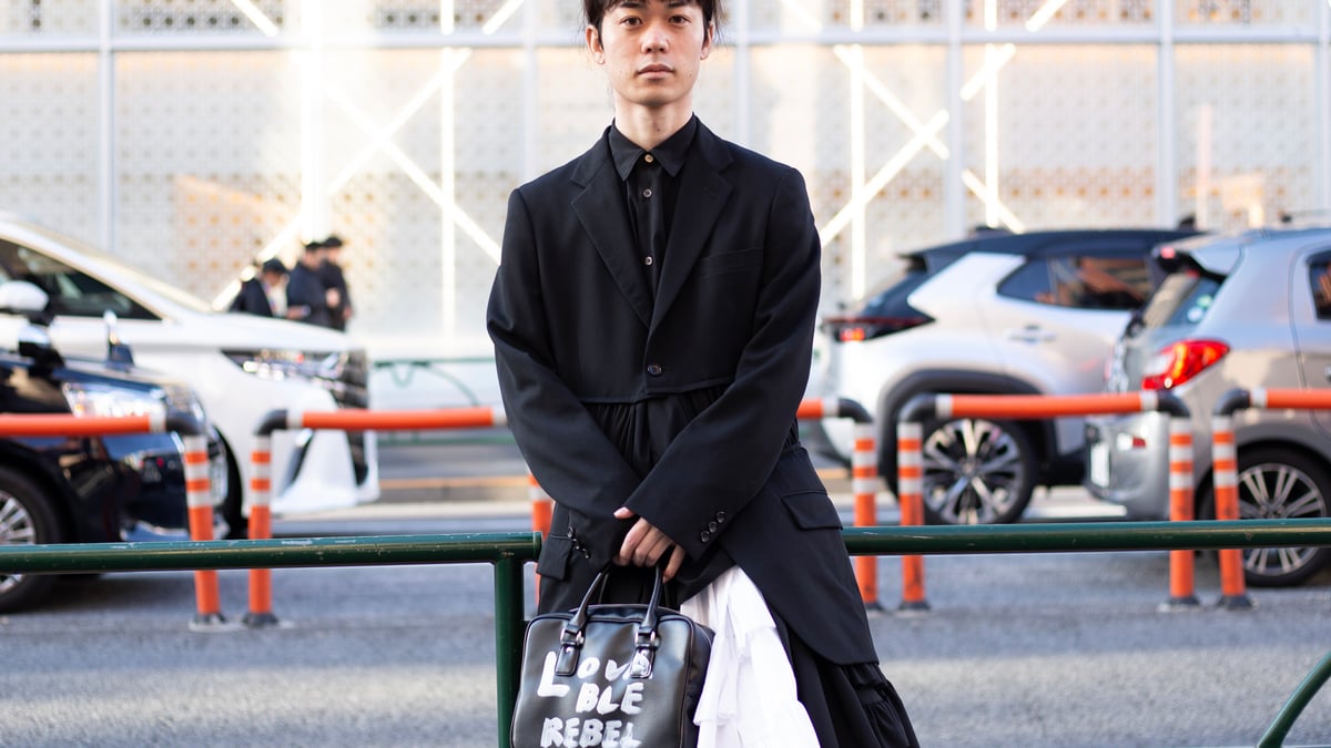 STYLISH COLLECTION 五エ門(1st TVバージョン) Street Style - 東京 - 伊藤 駿さん - 2025年01月14日撮影