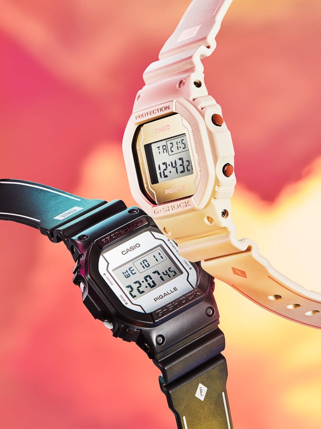 G-SHOCK DW-5600 PIGALLE ピガールコラボ 美品 限定 稼働 G-SHOCK × PIGALLE ジーショック×ピガール 限定コラボモデル