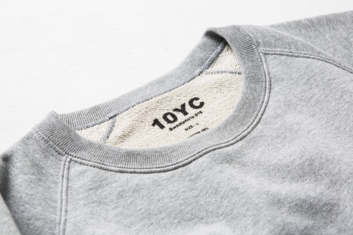 原価や工場を公開する「10YC」が新作スウェットシャツを発売 原価や工場を公開する「10YC」が新作スウェットシャツを発売