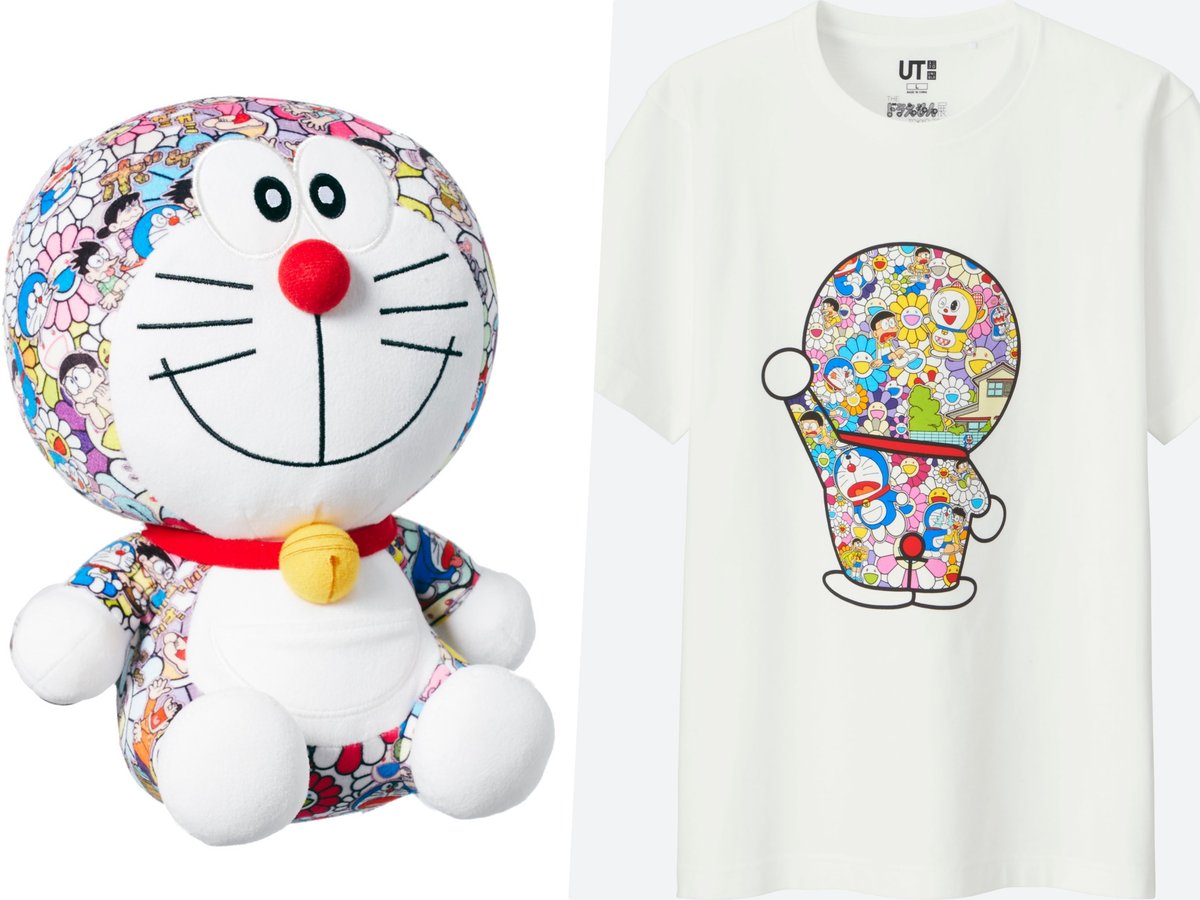 ユニクロが「ドラえもんUT」発売、村上隆の作品がTシャツや