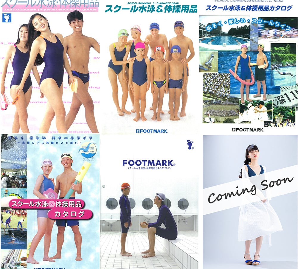 女子スクール水着の変遷を紹介、水泳用品メーカーのフットマークが「スク水博覧会」開催