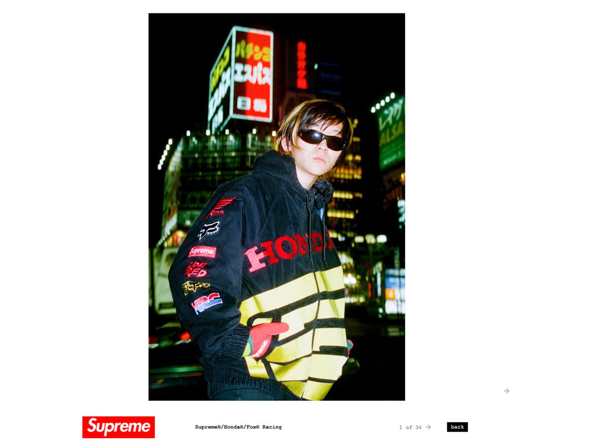 シュプリーム」からホンダやフォックス レーシングとトリプルコラボ