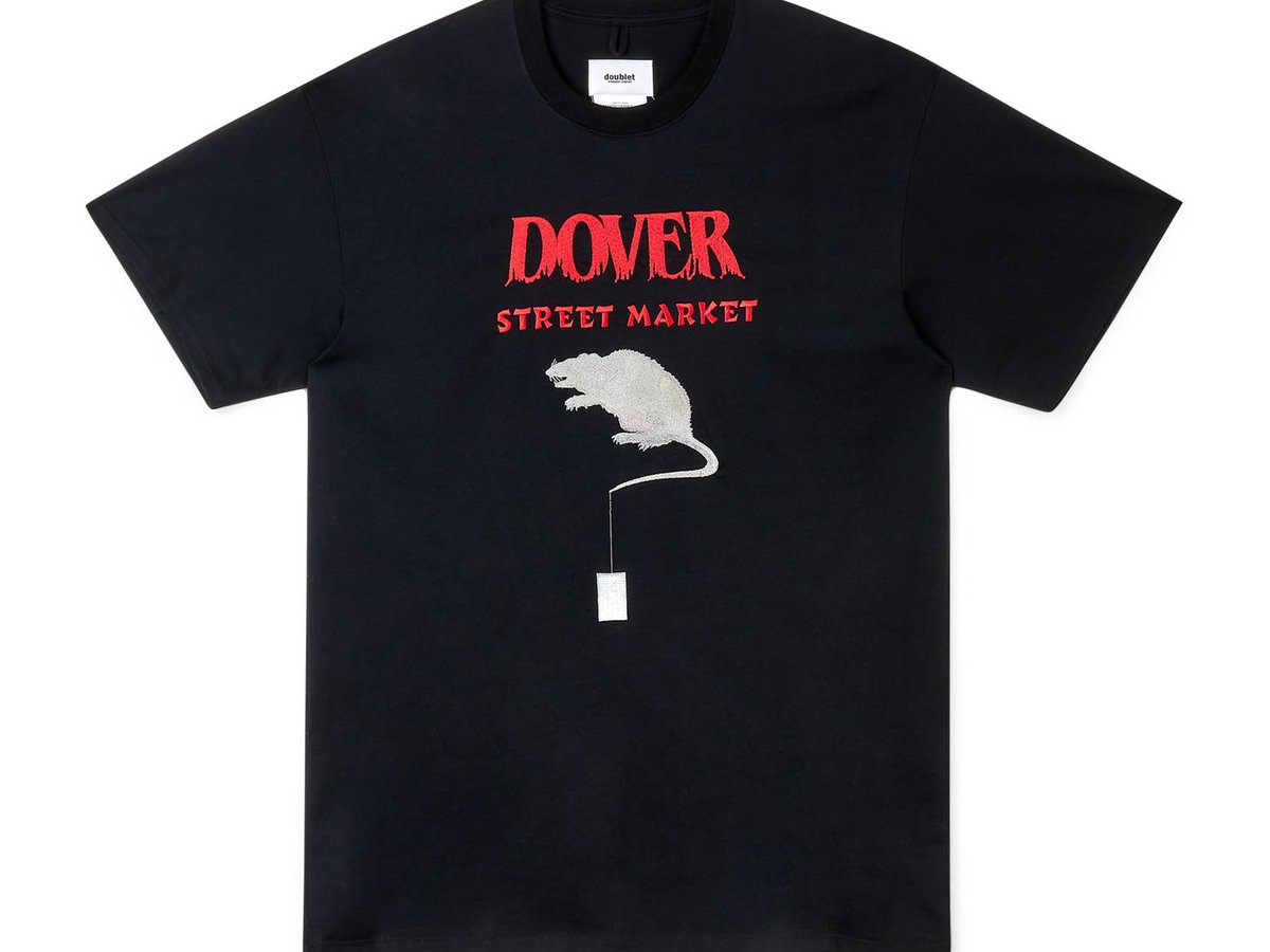 ドーバーストリートマーケット限定 doublet 干支モチーフ 猪 豚 Tシャツ-