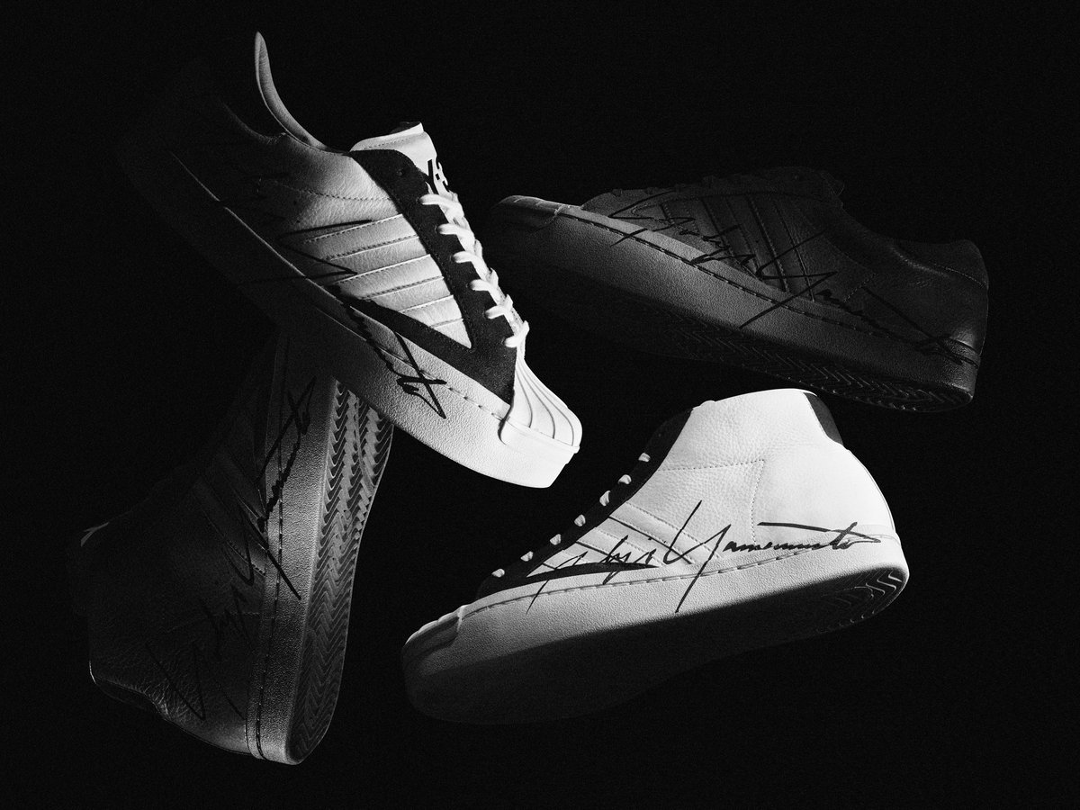 Y-3 Yohji Yamamoto ヨウジヤマモト スーパースター スニーカー Y-3」から山本耀司のシグネチャー入りスーパースターが登場