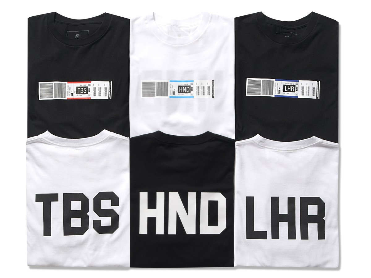 ユニフォーム エクスペリメントから空港をモチーフにしたTシャツ発売