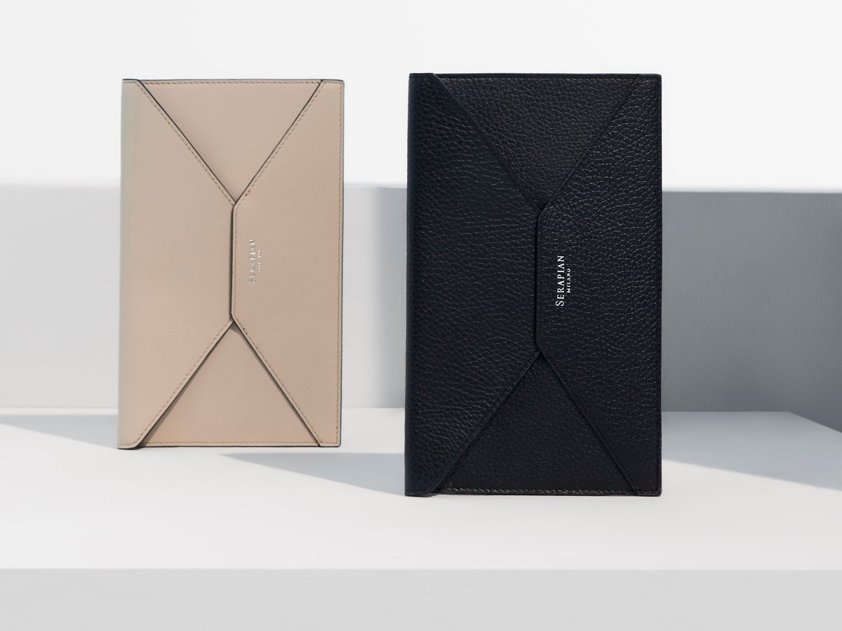 レザーブランド「セラピアン」がマスクホルダー発売、エンベロープ型の