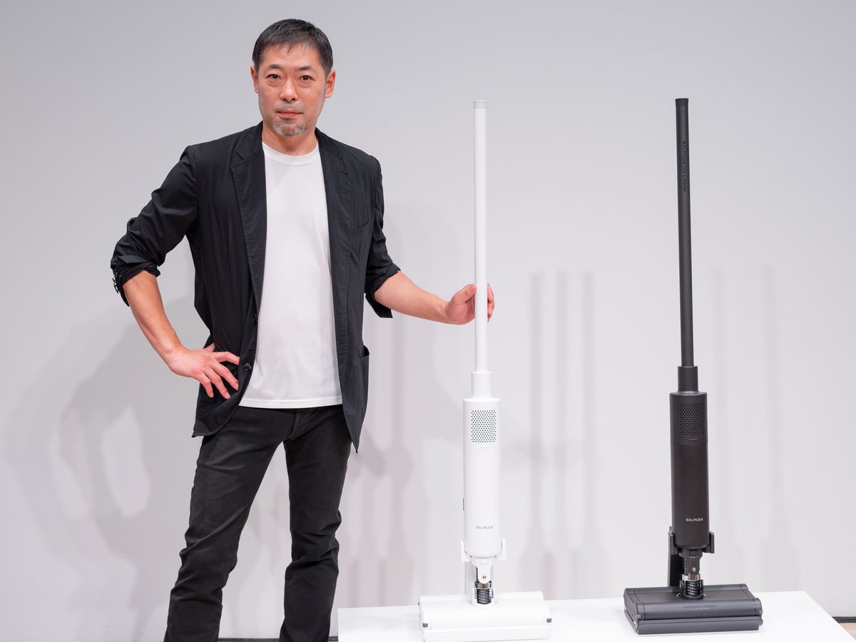 バルミューダが掃除機市場に参入、前後左右全方向の動きに対応した