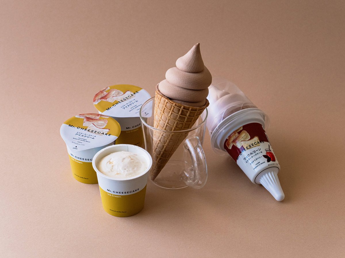 Mr.CHEESECAKEがセブン-イレブンとコラボ、アイスクリーム2種を発売