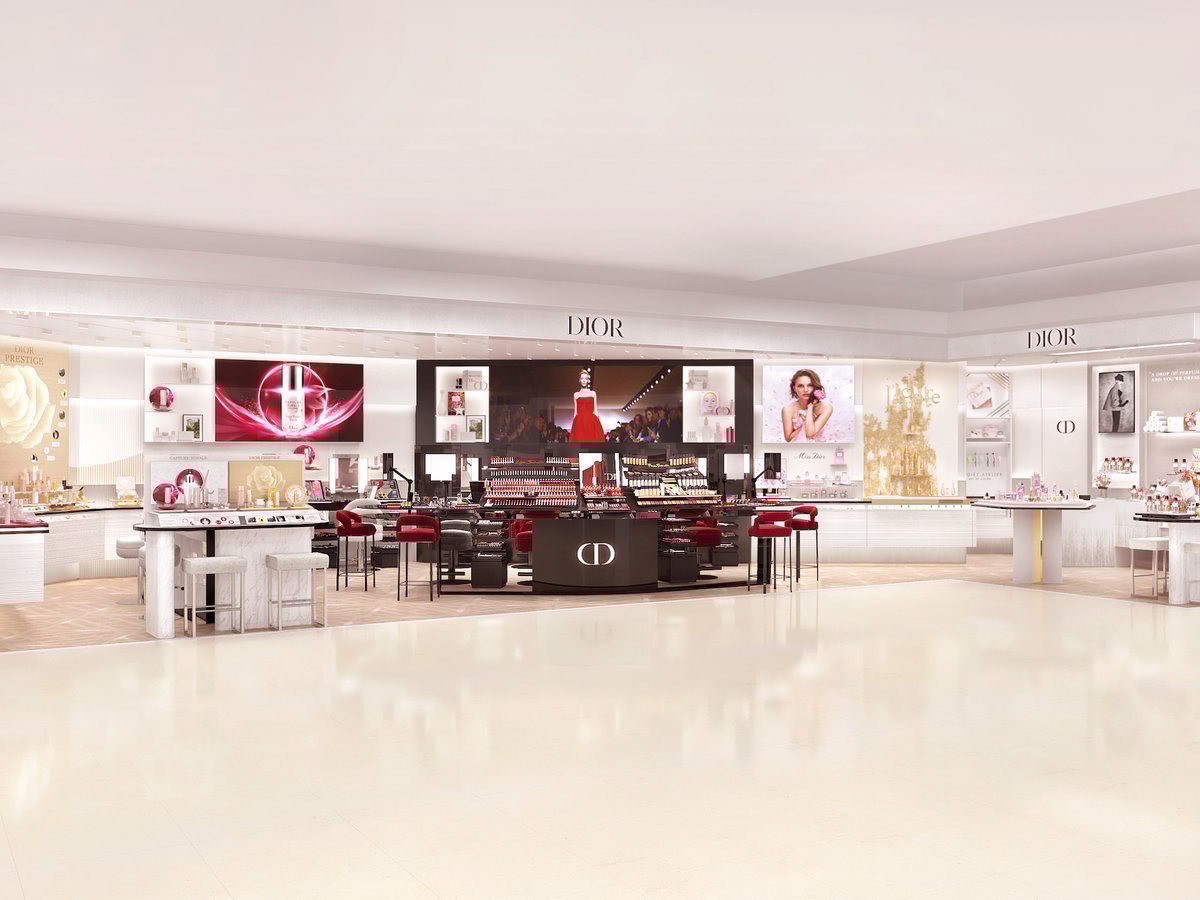 阪急うめだ本店のディオールが刷新、百貨店最大のビューティ店舗に