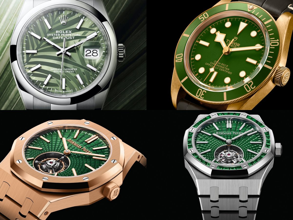 グリーンは新しいブルー？ 高級時計でグリーン文字盤が続々登場