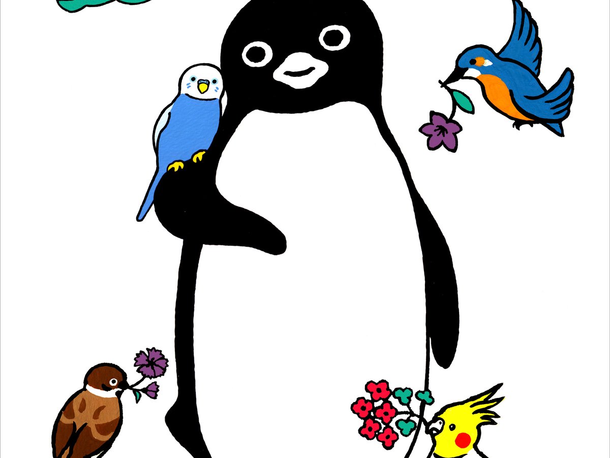 さかざきちはる版画展 ペンギン花札十二の月 - 美術品