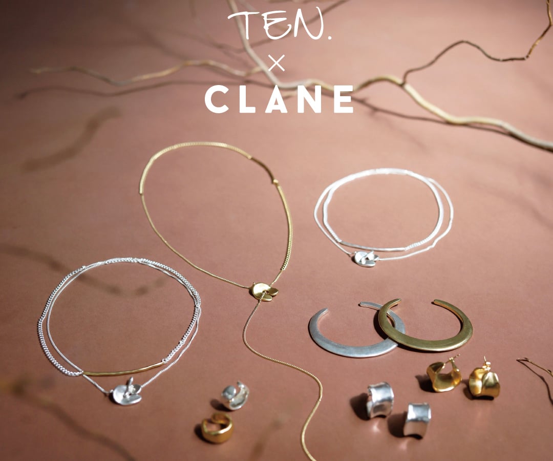 CLANE とTEN.　コラボ　バングル　925 クラネが「TEN.」とのコラボアクセサリーを発売、伊勢丹新宿店で
