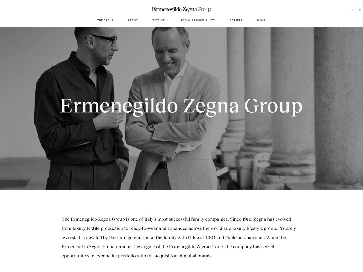 エルメネジルド ゼニアグループがニューヨーク証券取引所に上場へ