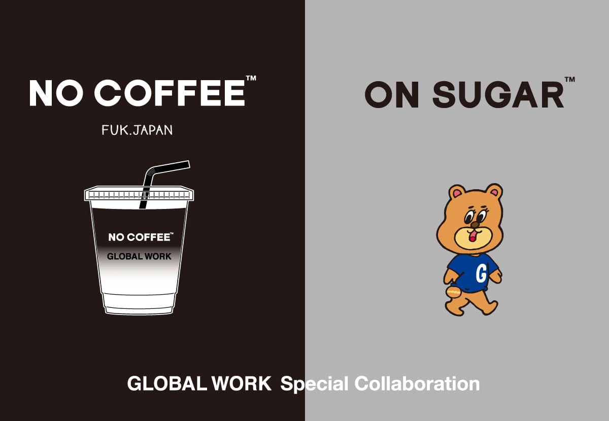 グローバルワークとノーコーヒーによるコラボ新作、水彩画タッチの 