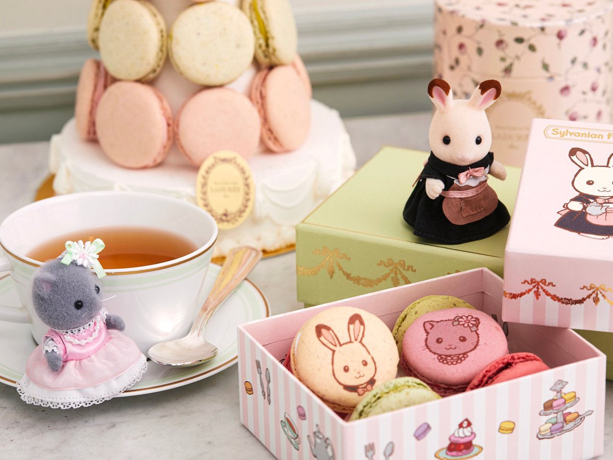 LADUREE - シルバニア シルバニアファミリー ラデュレ ラデュレでティータイム ラデュレ「シルバニアファミリー」限定マカロンボックス、ティー