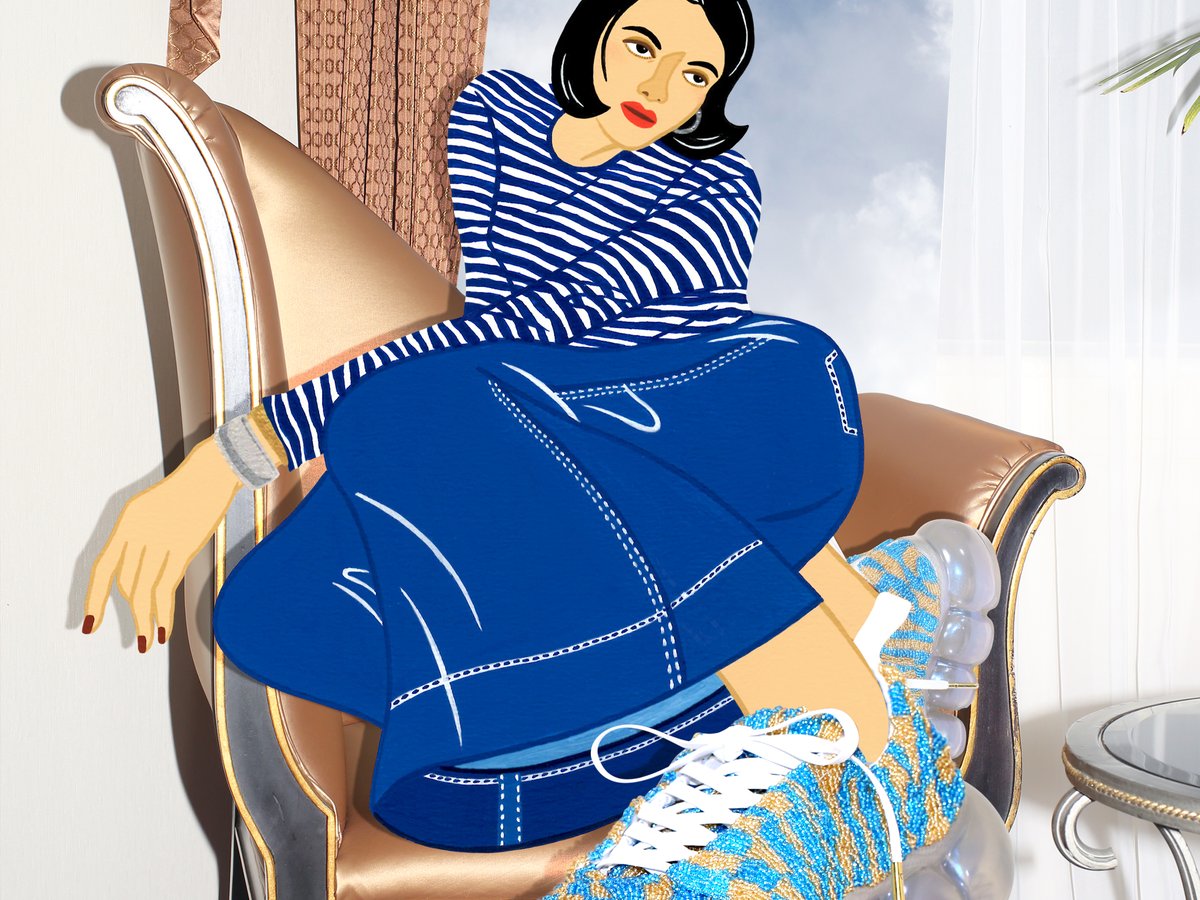 アーティストAZUSA IIDAが「グラウンズ」とのカプセルコレクション発表