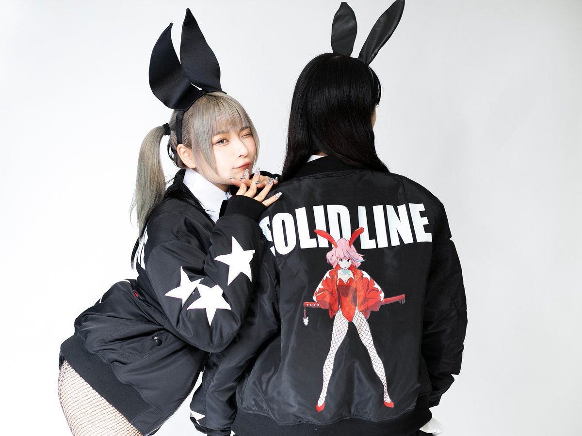 最終値下SOLID LINE すしお MA-1 SOLID BUNNY GIRLかっこいいので