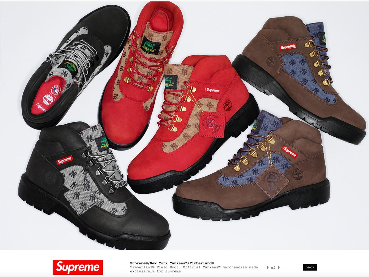 SUPREME 「ティンバーランド(Timberland)、MLB(メジャーリーグベース