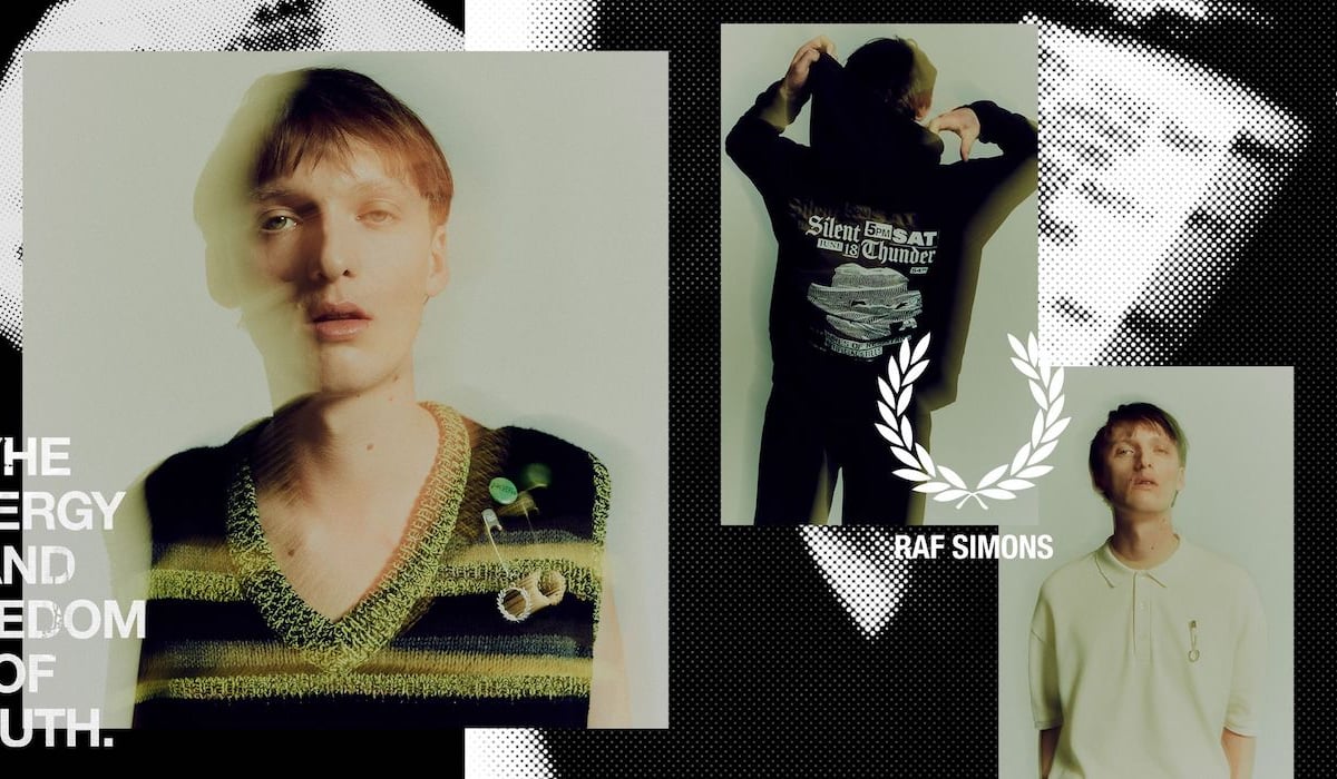 ★激レア★ raf simons fred perry　タートルネック Raf Simons Black Fred Perry Edition Laurel Wreath Detail