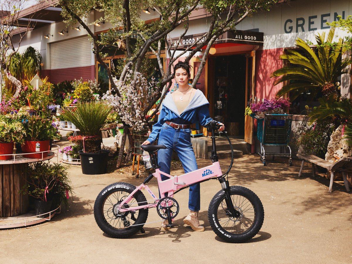 ほぼ美品MATE BIKE MATE X Eバイク　メイトバイクグリーンカラー オフロード仕様のメイトバイクに初となるグラデーションを含む
