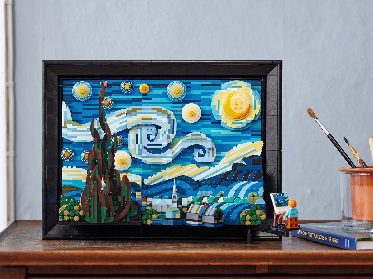 ゴッホによる「星月夜」がレゴに、ファンとMoMAが共同制作し商品化