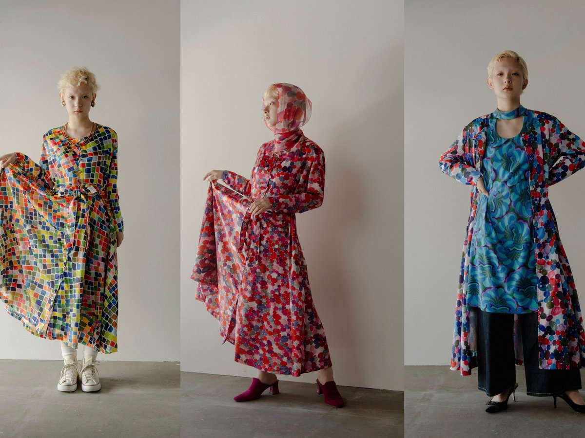 ヘラルボニーアートドレス ヘラルボニーが「ハンド」とコラボ、障がいのある作家のアートをドレスに