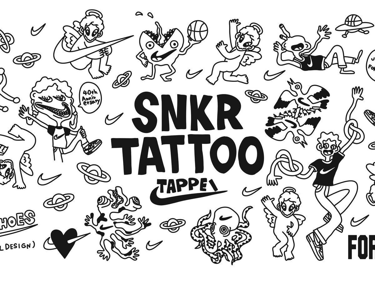 ナイキがタトゥーアーティストTAPPEIによる「SNKR TATTOO」開催、エア