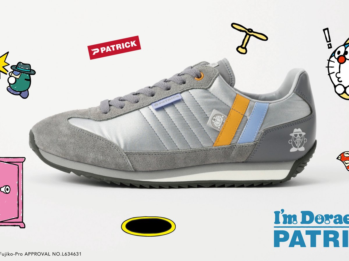 【希少限定】 PATRICK パトリック ×ドラえもん50th スニーカー 23 パトリックが「ドラえもん」モデルのスニーカーを発売、ひみつ道具がテーマ