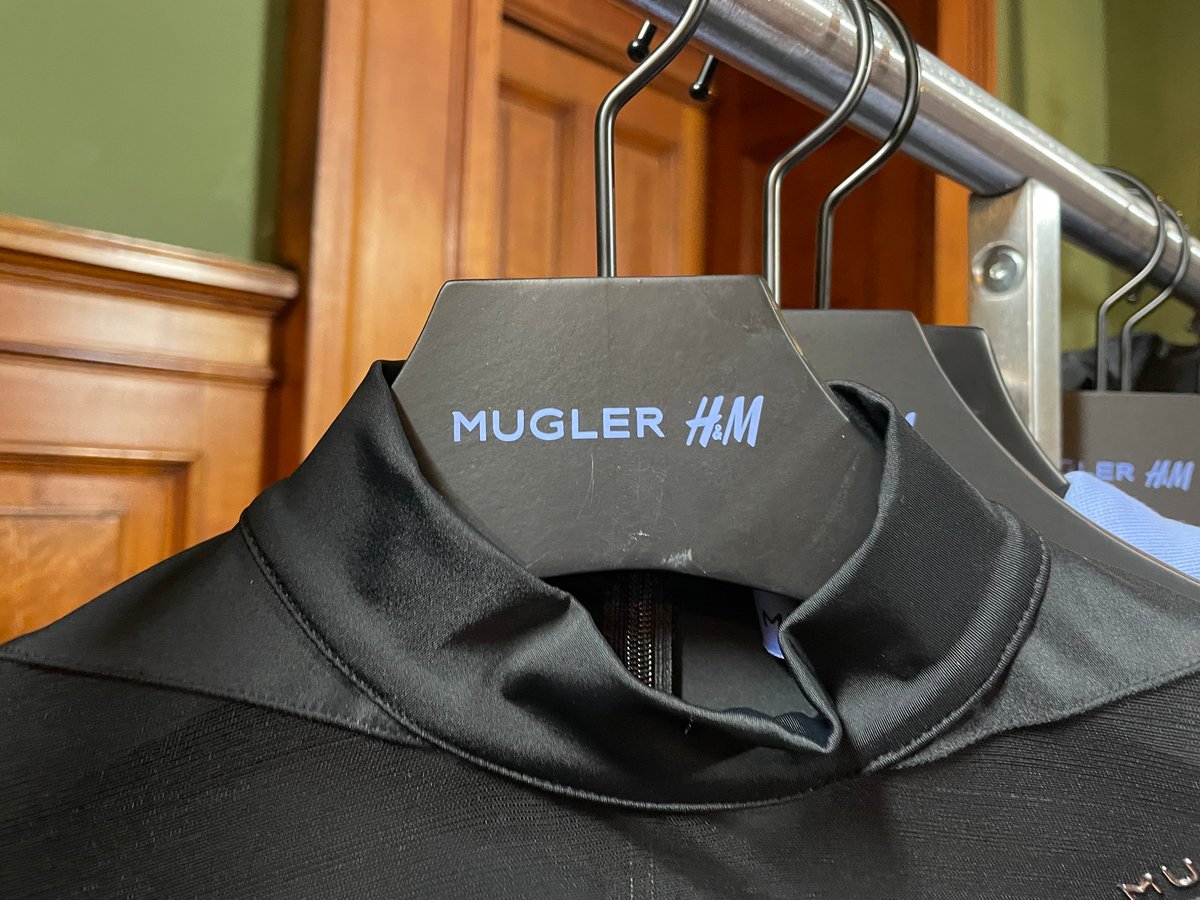 Mugler H&M コラボ メッシュパネルコルセットトップス 34-