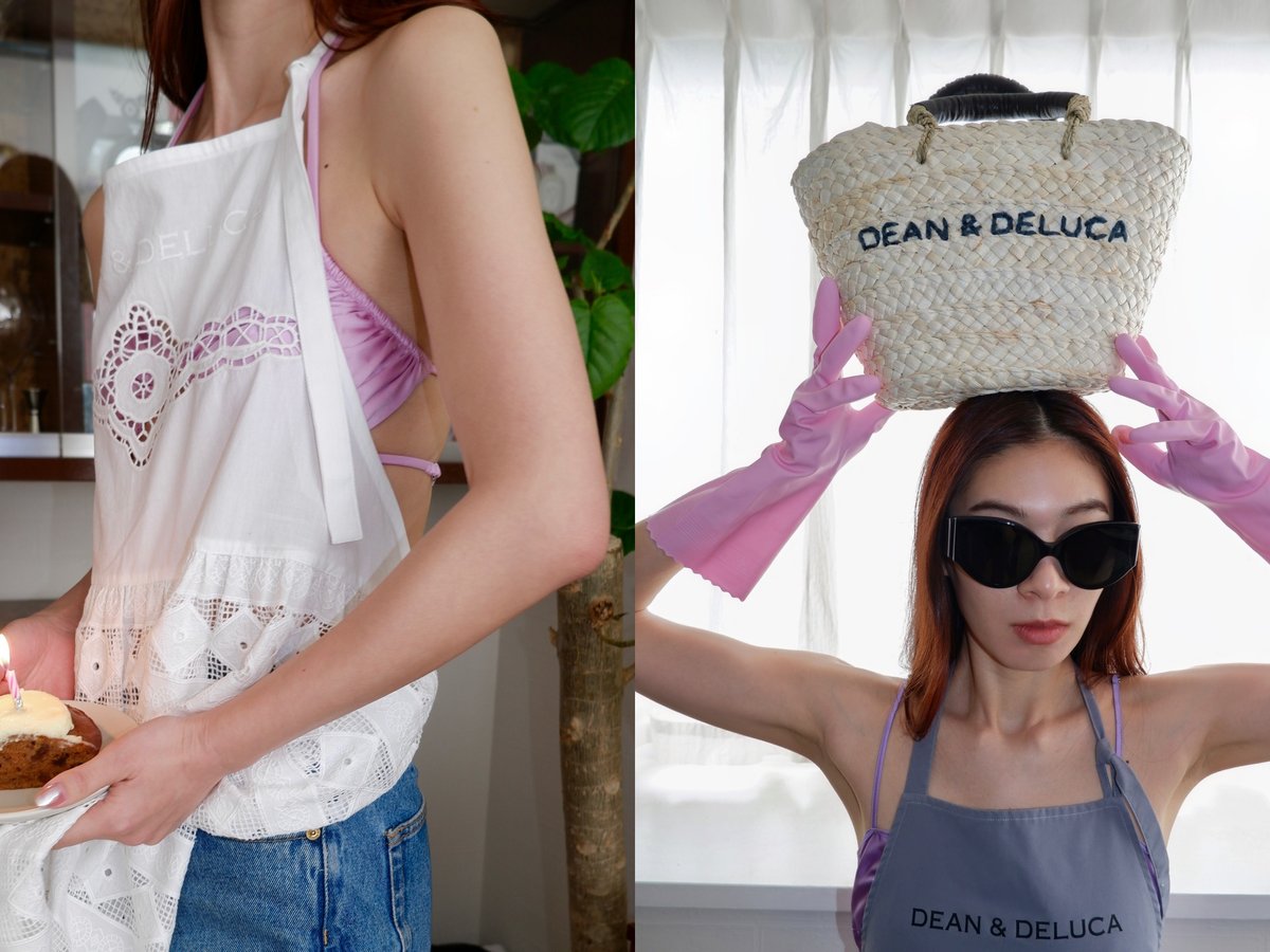 現行✨ディーンアンドデルーカ×ビームスクチュール 24年 保冷かごバッグ小 DEAN＆DELUCA×BEAMS COUTURE 保冷かごバッグ小 2024| DEAN